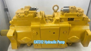 Prüfung der Hydraulikpumpe CAT312 vor dem Versand