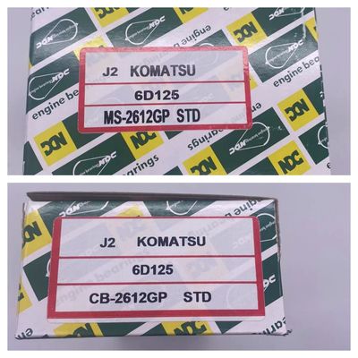 Komatsu 6D125 Excavator Engine Parts STD Main Bearing Connecting Rod Bearing MS-2612GP CB-2612GP