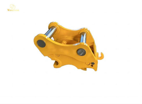Heavy Duty Hydraulic Quick Hitch Quick Coupler For Excavator 420kg Yellow Color