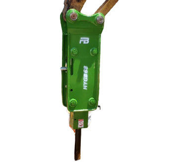 YSB68 Mini Excavator Hammer Breaker Backhoe Impact Frequency 1100 Bpm