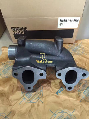 6151-11-5130  Excavator 6D125 Engine Parts Exhaust Manifold  For Komatsu PC400-7 WA450-3MC WA470-3