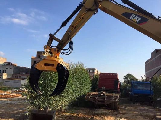 Excavator Attachment Hydraulic 360 Degree Rotating Rock Grabber