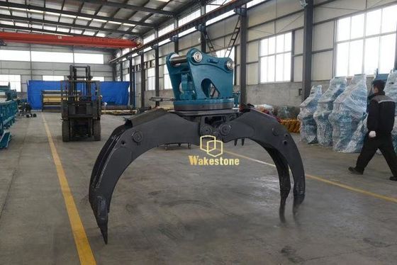 Excavator Attachment Hydraulic 360 Degree Rotating Rock Grabber
