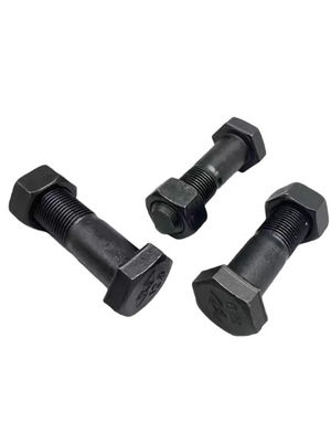 High Strength 12.9 Grade Hitachi Excavator Track Shoe Bolts Durable Alloy Steel Compatible With ZX200 ZX250 ZX350 Heavy Duty Replacement Parts For Mining Construction