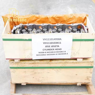 VH111014950A VH11101E0411 Excavator Cylinder Head For J05E JO5ETA SK200-8 SK210D-8 SK210LC-8SK215SRLC SK235SR-1E SK235SR-2