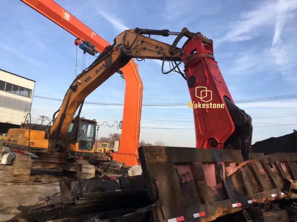 Metal Rotating Hydraulic Excavator Shears Abrasion Resistant Steel OEM