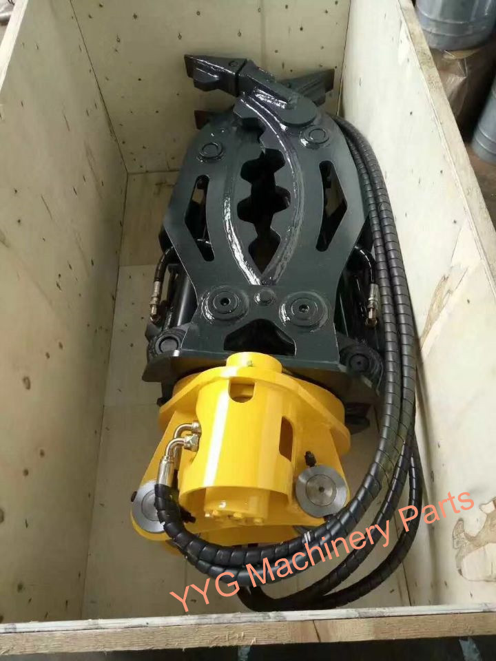 Heat Treatment Iron Log Grapple Attachment For Excavator long life